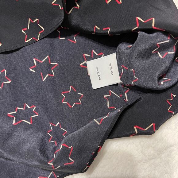 Relative Pi Margarita Star 100% Silk Blouse small - Picture 5 of 11